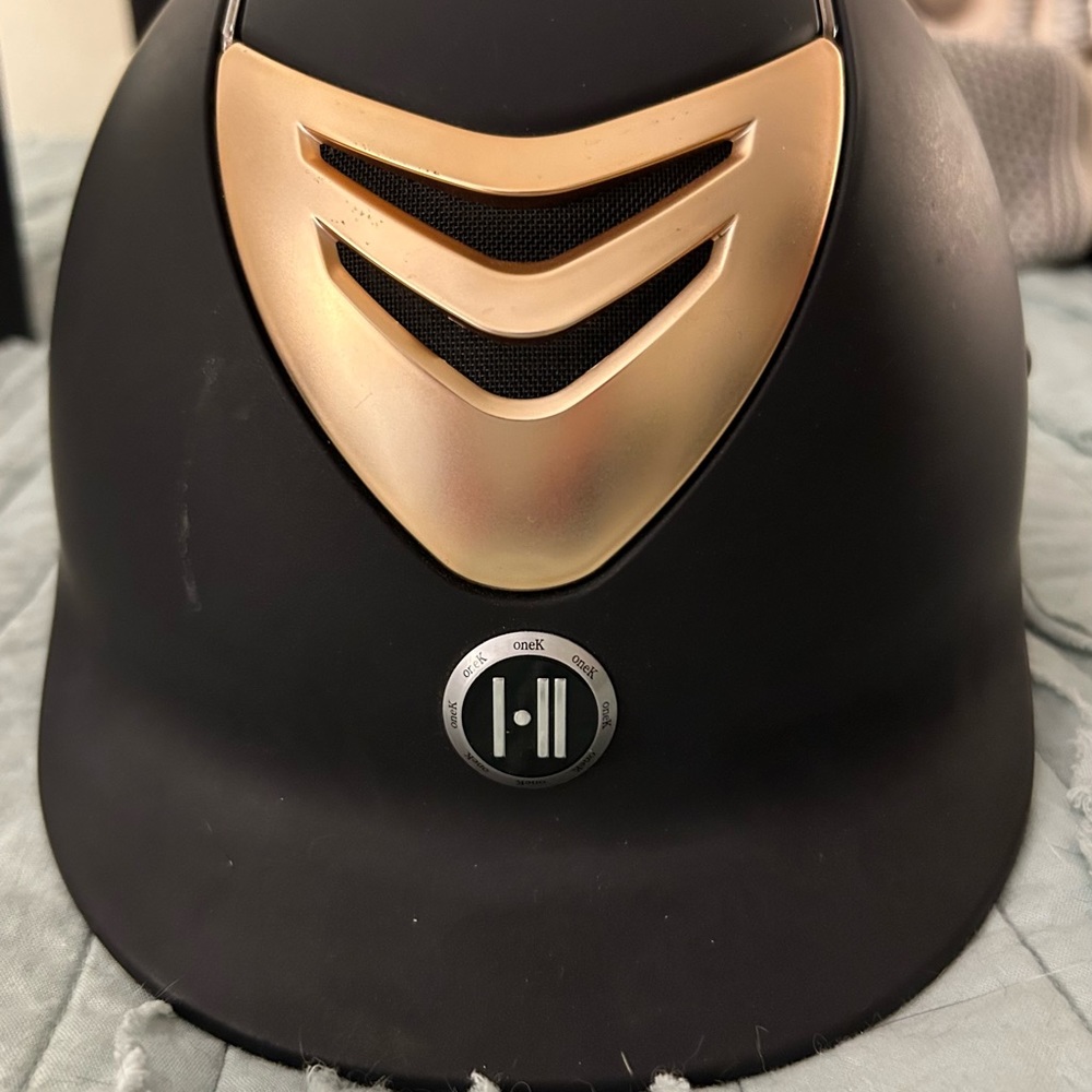One K CCS Mips Helmet Large Long Oval Rose Gold Lightly Used Extras!!!